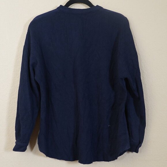 Chouyatou Loose Fit Batwing Sleeve Waffle Knit Button Down Shirt Jacket L boho - Picture 5 of 7